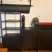 Due Mobili Ikea 80x55cm nero metallo
