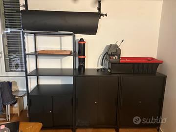Due Mobili Ikea 80x55cm nero metallo