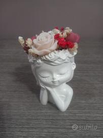 Bambolina in gesso ceramico