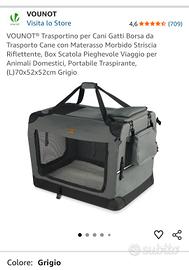 trasportino richiudibile cani