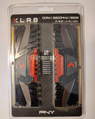 Ram gaming PNY XLR8 32 GB di RAM DDR4 3200 MHz