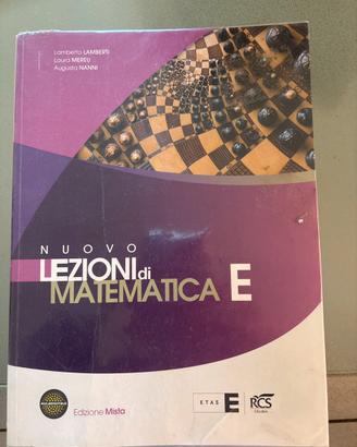 Nuovo lezioni di matematica E edizione mista