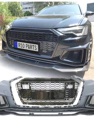PARAURTI ANTERIORE PER AUDI A6 18- LOOK RS IN CARB