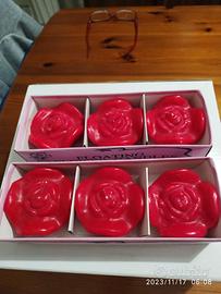 2 confezioni di 3 candele a forma di rosa - Arredamento e Casalinghi In  vendita a Lecce
