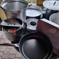 Servizio pentole industriali in alluminio 