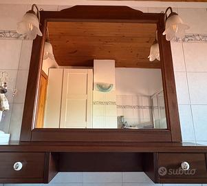 Mobile bagno in legno completo