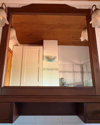 Mobile bagno in legno completo