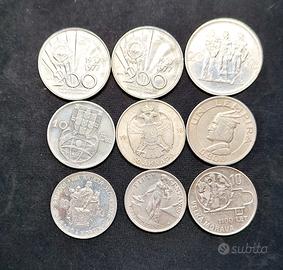 Lotto 9x monete argento