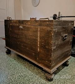 CASSAPANCA IN LEGNO ARTE POVERA fine 800