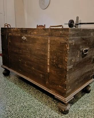 CASSAPANCA IN LEGNO ARTE POVERA fine 800