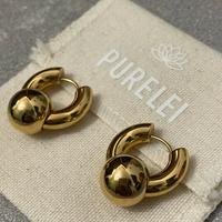 Orecchini anello oro | Purelei