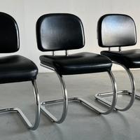 Set di 6 sedie in pelle 