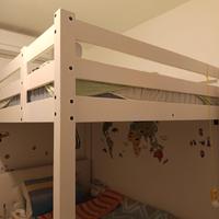 Letto soppalco mod Ikea stora + materasso