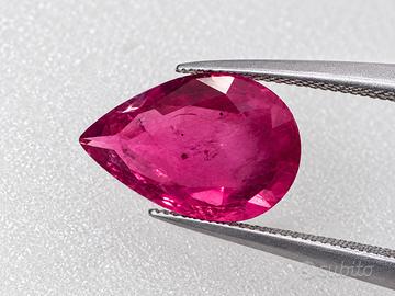 RUBINO NATURALE 3,35 CT – IGI – PURPLISH RED
