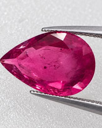 RUBINO NATURALE 3,35 CT – IGI – PURPLISH RED