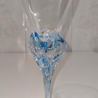 Bicchieri in cristallo di Boemia blu