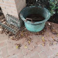 Conca (o Calderon in rame e portasombrelli vintage