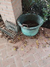 Conca (o Calderon in rame e portasombrelli vintage