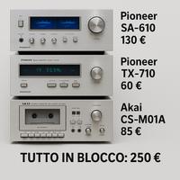 Hi-Fi Vintage Pioneer +Akai- Anche separati