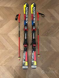 Sci Salomon ragazzo h140 + racchette h100