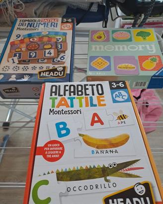 Giochi Headu Montessori 3-6 anni