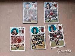 Set 5 figu Milan album calciatori panini 1976/77