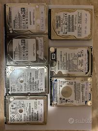 Hard disk 2,5” varie taglie