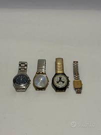 Lotto 4 orologi vintage Swatch e Seiko