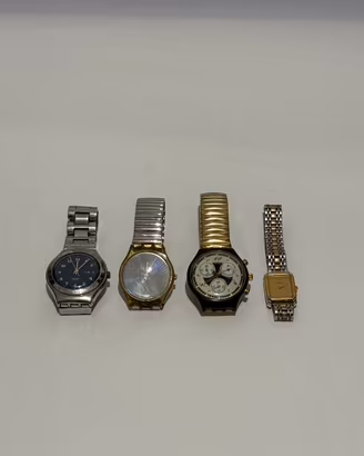 Lotto 4 orologi vintage Swatch e Seiko