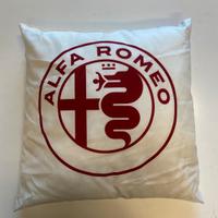 Cuscino stampa Alfa Romeo Bianco