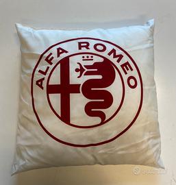 Cuscino stampa Alfa Romeo Bianco