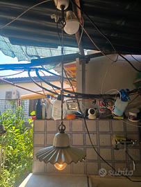 lampadario in porcellana 