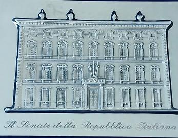 Bassorilievo argento brandimarte facciata senato