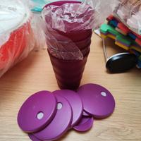 5 bicchieri Tupperware 