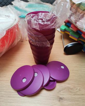 5 bicchieri Tupperware 