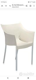 6 poltroncine Kartell Stark bianche 