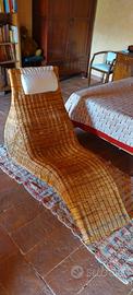 Chaise longue in midollino