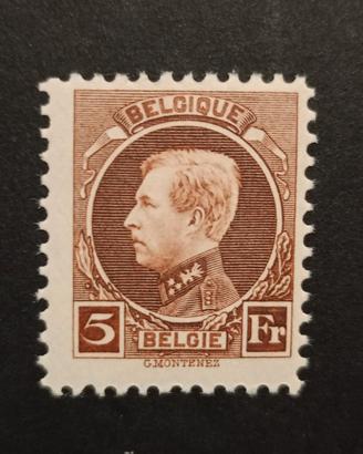 Francobollo Belgio 1924 Expo Filatelica Bruxelles 
