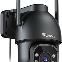 Ctronics 2.5K 4G LTE Telecamera da Esterno con SIM