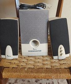 Casse per PC 2.1 con subwoofer