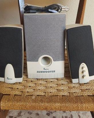Casse per PC 2.1 con subwoofer