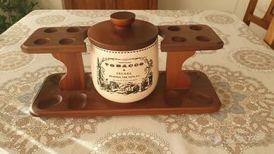 Vaso portatabacco e  portapipe Savinelli 