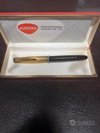 Penna Stilografica Aurora 88 Con Cappuccio Dorato