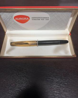 Penna Stilografica Aurora 88 Con Cappuccio Dorato