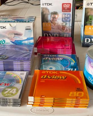 TDK CD-R e DVD-R 150+ dischi vergini