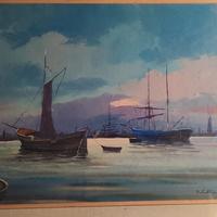 Barche .Pittore Tabellini