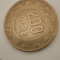 Moneta da 200 lire con errore di conio manca firma