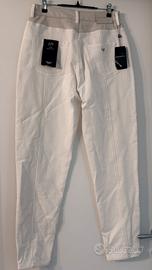 Jeans Emporio Armani Bicolore Donna nuovi con cart