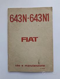 MANUALE D'USO E MANUTENZIONE FIAT 643N-643N1