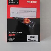 SSD • NVME M2 PCIe 4.0 GEN 4×4 • 2TB • 7400 MBPS